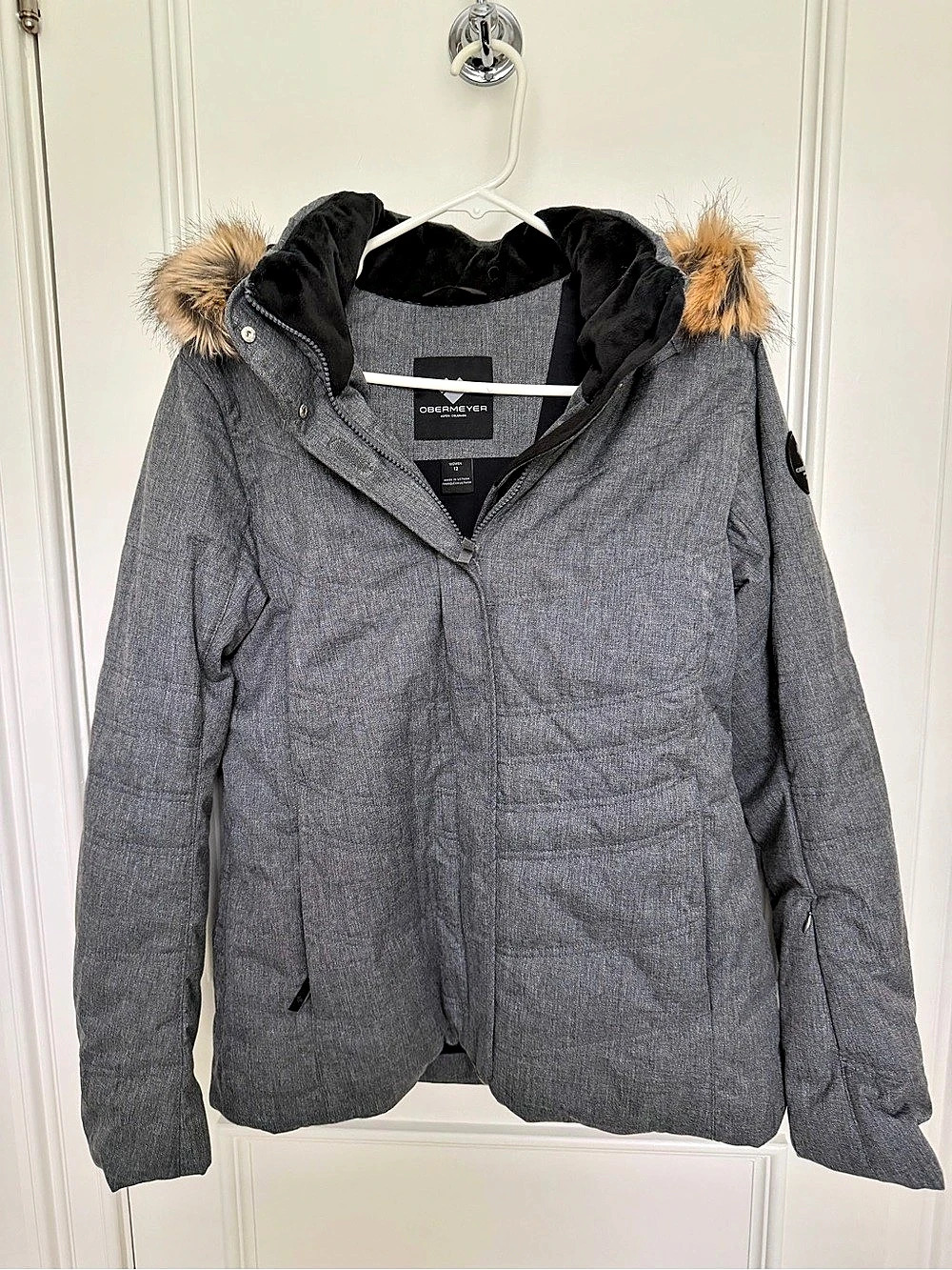 Obermeyer Tuscany II Jacket Women's Gray Ski Jacket Size 12